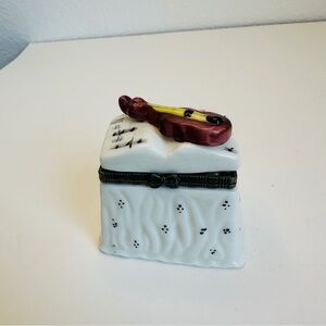Violin Sheet Music Trinket Box